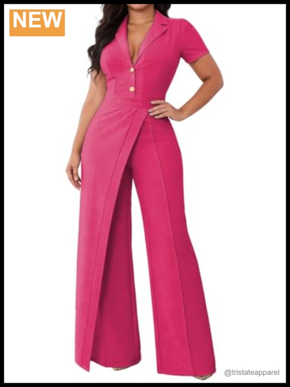 Glitter Jumpsuit Mock Neck Long Sleeve Straight Leg Formal Party
